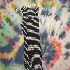 High low stripped dress